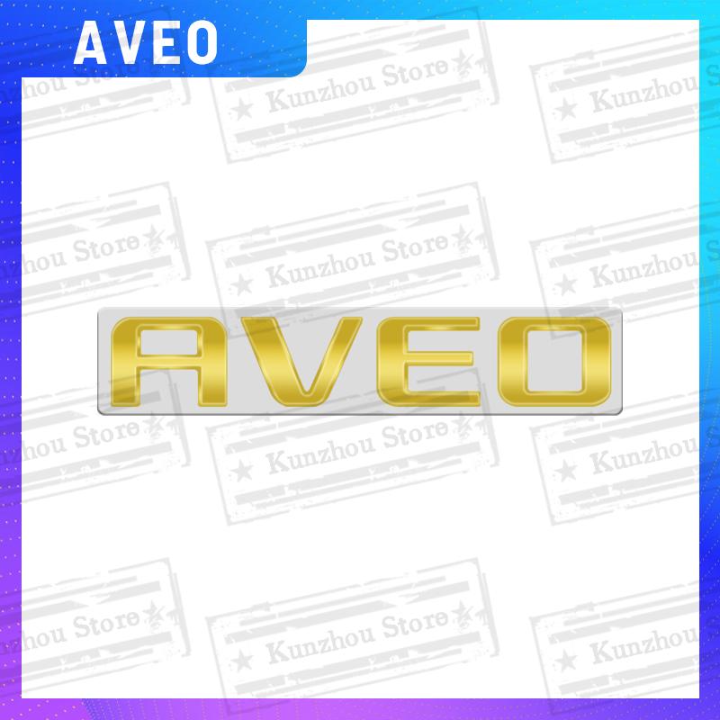 1PCS Metal For Chevrolet Aveo Logo Emblem Car Rear Trunk Sticker Body Sign Badge Letter Decoration Styling Accessories AE6