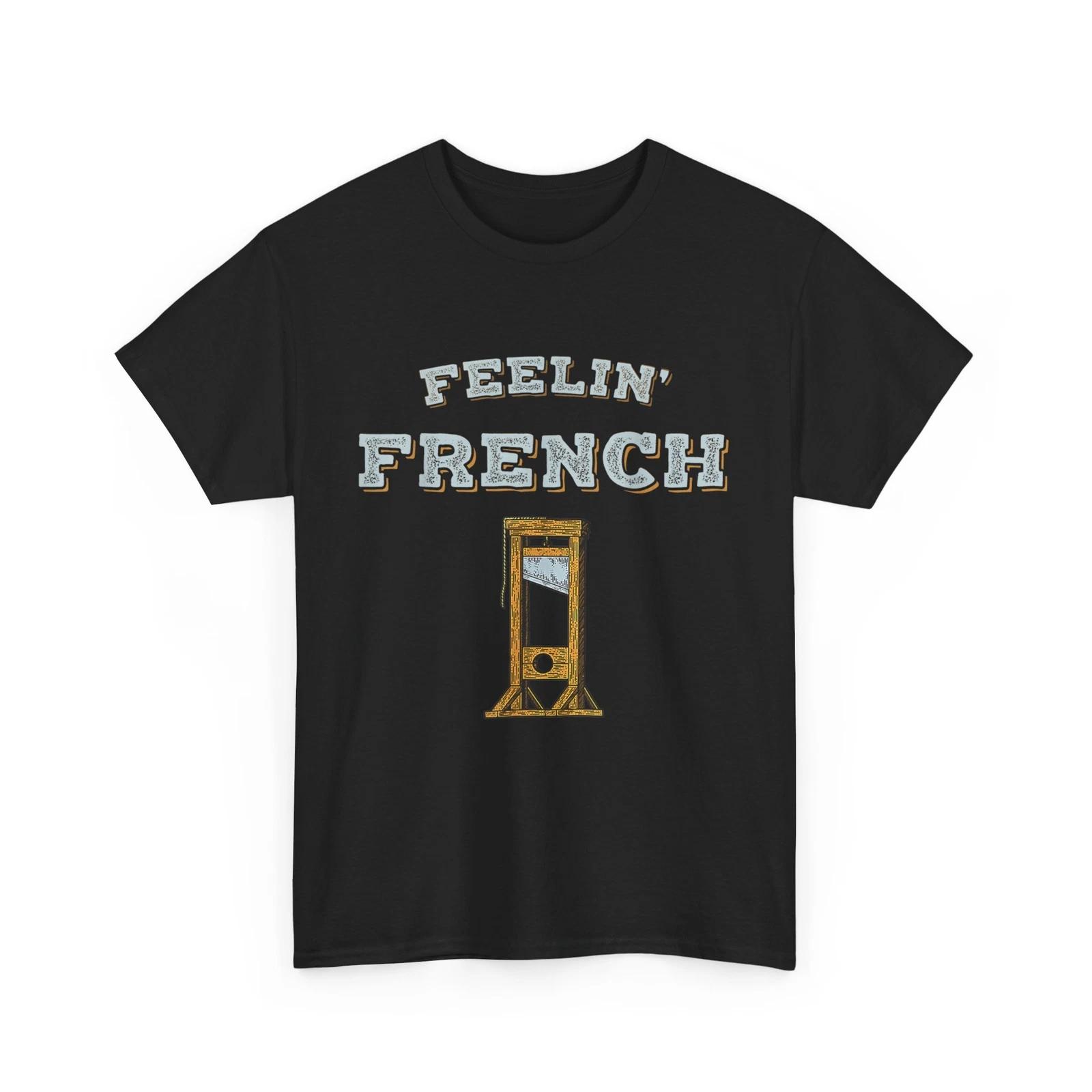 Guillotine Vintage Shirt, Feeling French Vintage Women Men Shirt XL