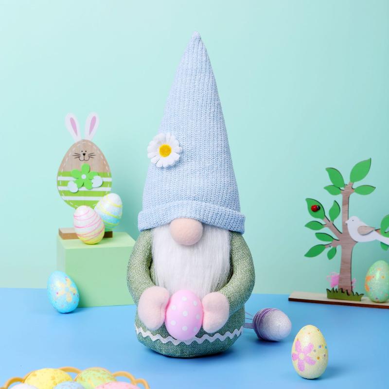 1pc Kids Easter Gifts Faceless Gnome Rabbit Dolls Bunny Carrot Dwarf Plush Doll Spring Easter Hanging Decoration For Home Decor