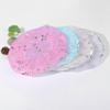 1Pc Thick Waterproof Shower Cap Bath Hat Double Layer Hair Cover Women Supplies Showering Mesh Caps Bathroom