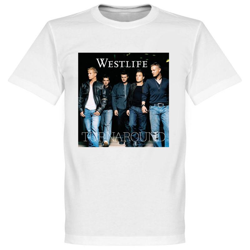 

Westlife West City Boys Band Pop Music LongSleeved Loose Mens Heavyweight ShortSleeved TShirt L