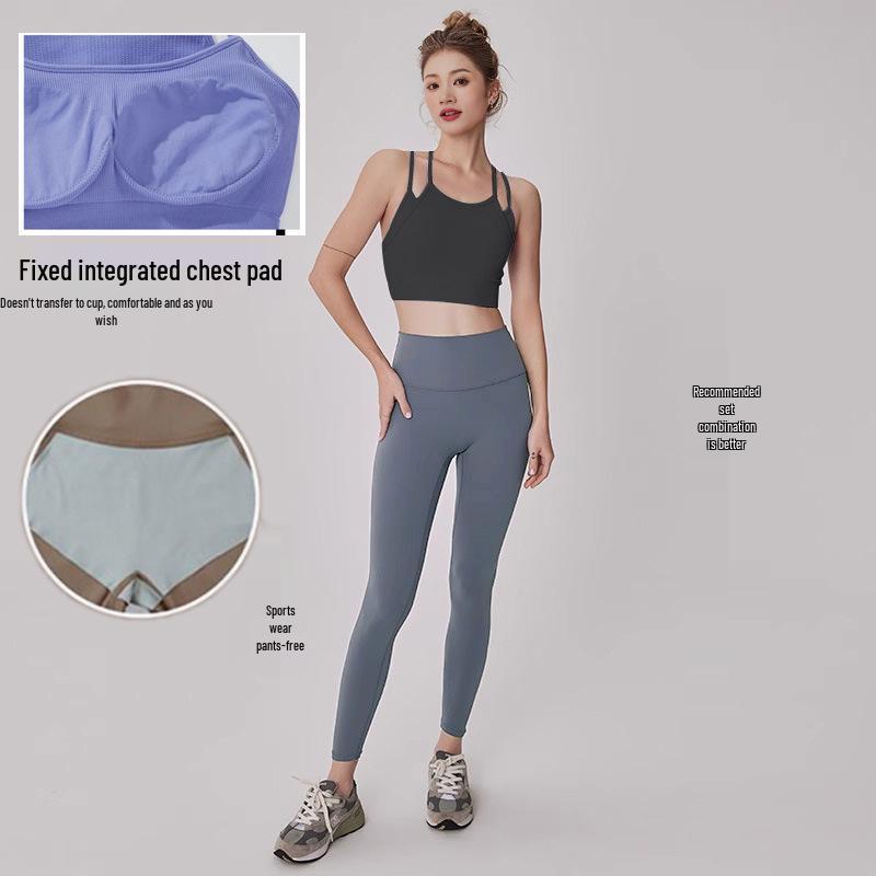 Women's Quick-Dry Anti-Shock Sports Bra with Breathable Back for Running & Dancing