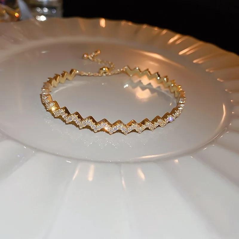 

Новый корейский изысканный бамбуковый браслет, милый элегантный модный простой геометрический браслет, женские банкетные украшения