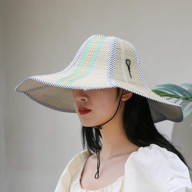 

Горячая распродажа соломенная шляпа Hainan Dayan для мужчин и женщин, летняя складная соломенная шляпа для рыбалки и фермера