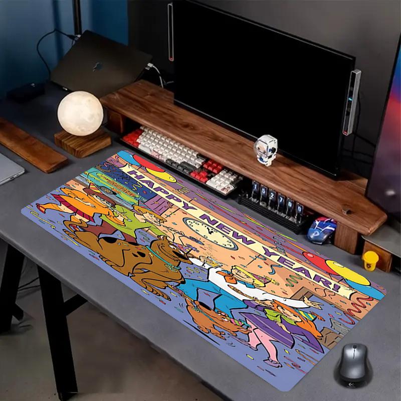 Scooby-Doo Theme Mouse Pad, Non Slip Rubber Base, Multifunctional Office & Home Decor, Perfect for Workspace Personalization.