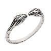 Stainless Steel Snake-Shaped Penis Cock Ring Delayed Ejaculation Erection Ring Semen Locking Rings Glans Massage Sex Toy for Men
