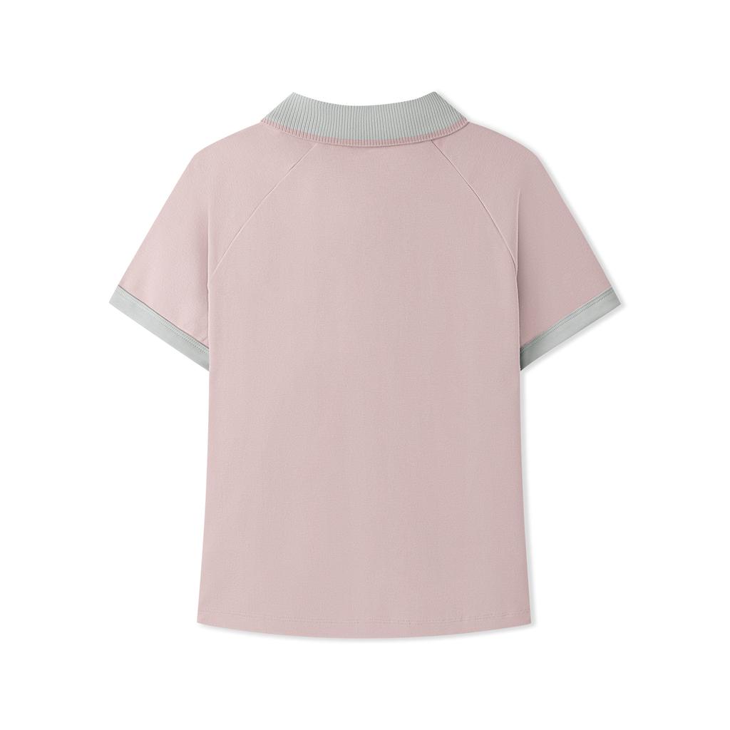 Skechers Color Block Short Sleeve Polo Shirt Women tops L326W004-02J2