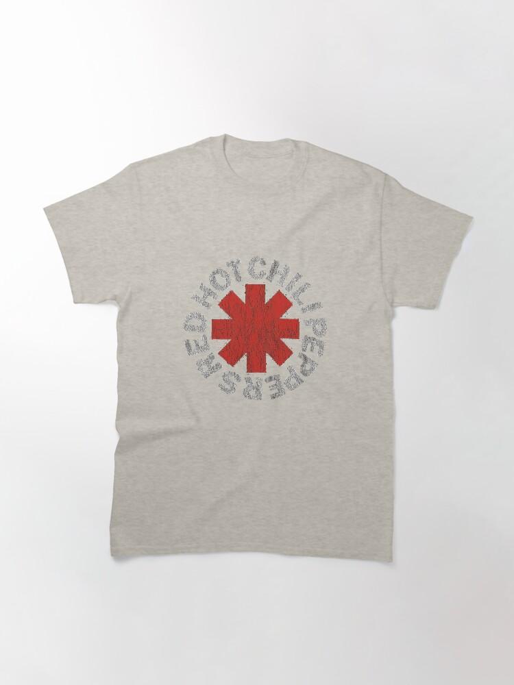 Red Hot Chili Peppers zwart rood heet Essentieel Klassiek T-shirt