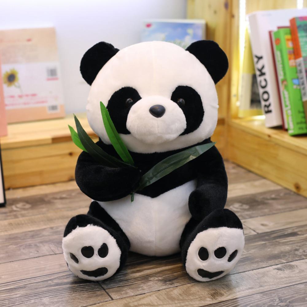 

Plush toy cute lying down bamboo leaf panda doll pendant car birthday gift doll gift 9cm