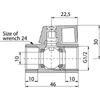 Chrome Plated MINI Ball Valve (NN Version) 1/2 Inch