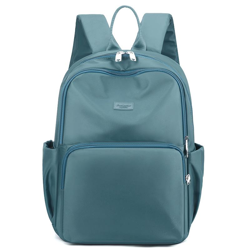 Schoolbag backpack women's European and American style nylon cloth leisure travel schoolbag 1011 new large capacity simple backpack women