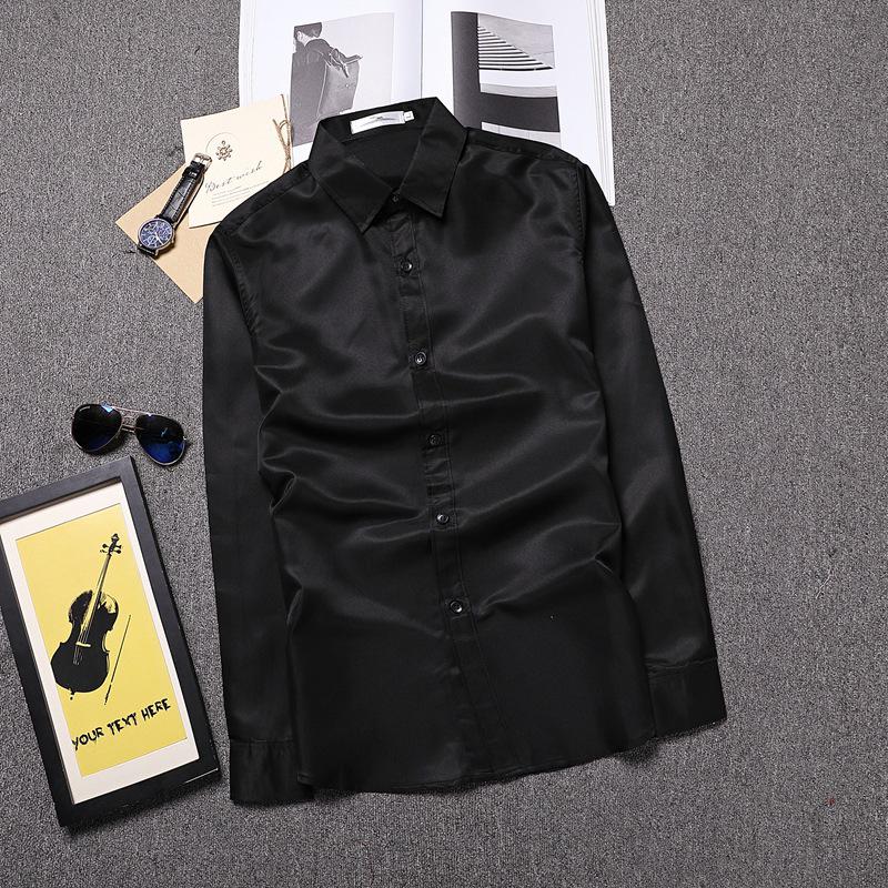 Men's Long Sleeve Solid Color Business Shirt - 2020 Spring Collection