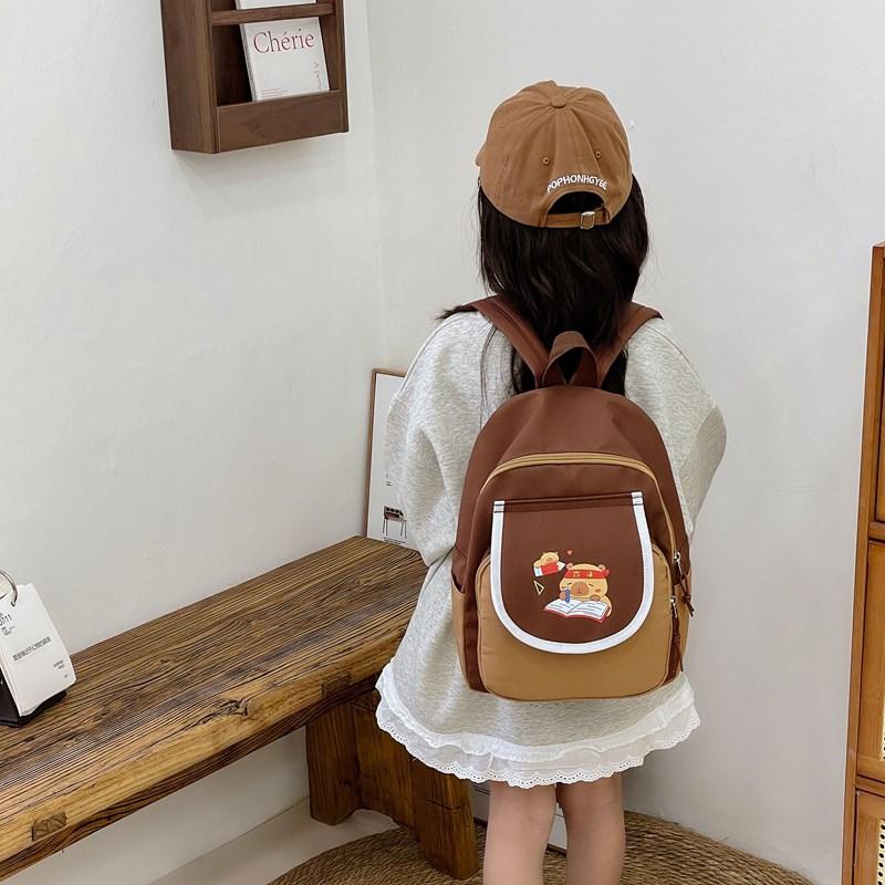 School Bag Kapibara Children's Casual Versatile Trend Backpack Boys and Girls