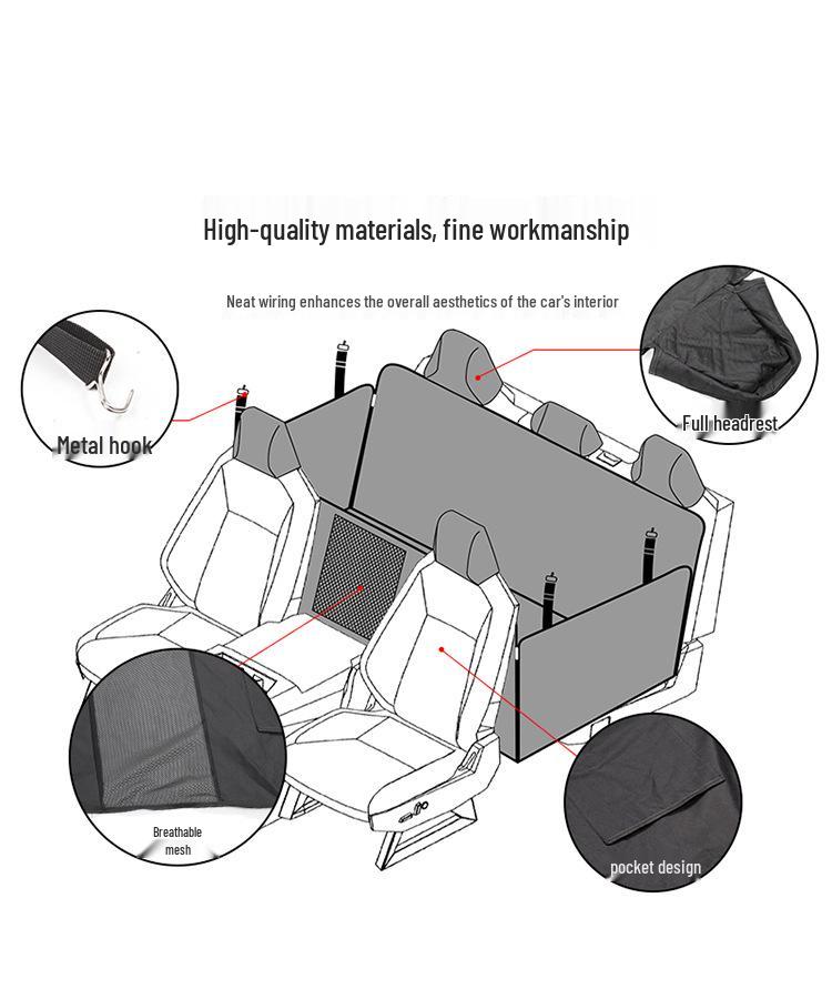 Tesla Cybertruck Rear Seat Pet Mat - Full Coverage Oxford Cloth Cushion