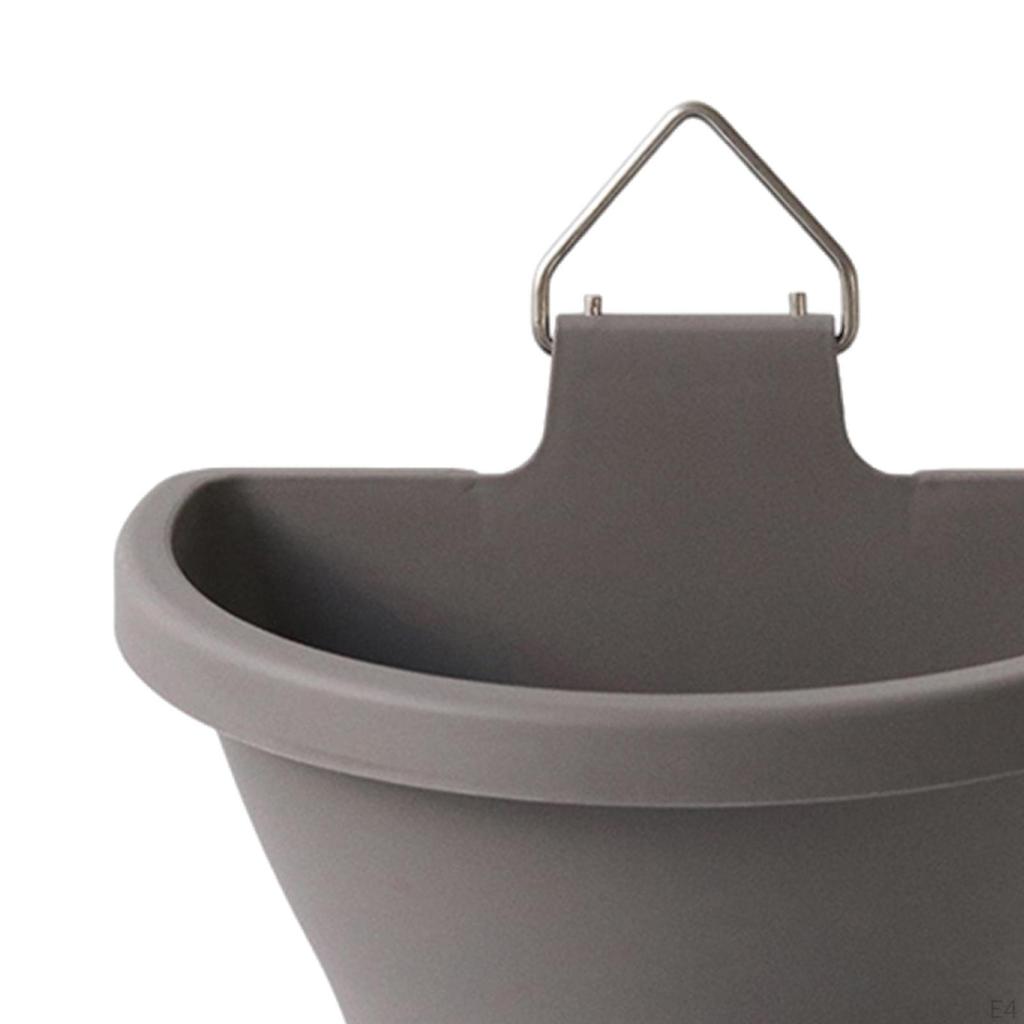 Elegant Hängande Blomkruka med Dräneringssystem - Modern Väggdekoration för Trädgårdar