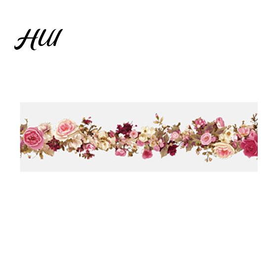 Scratch-resistant Tape Floral Washi Tape, Vintage Flower Pattern PET Decorative Healing Color for Junk Journal Supplies, Scrapbooking, DIY Crafts,