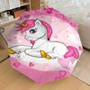 1PC Unicorn Hearts Umbrella-8-Rib Reinforced Portable Folding Travel Suitable for All Seasons Outdoor Daily Use-G320