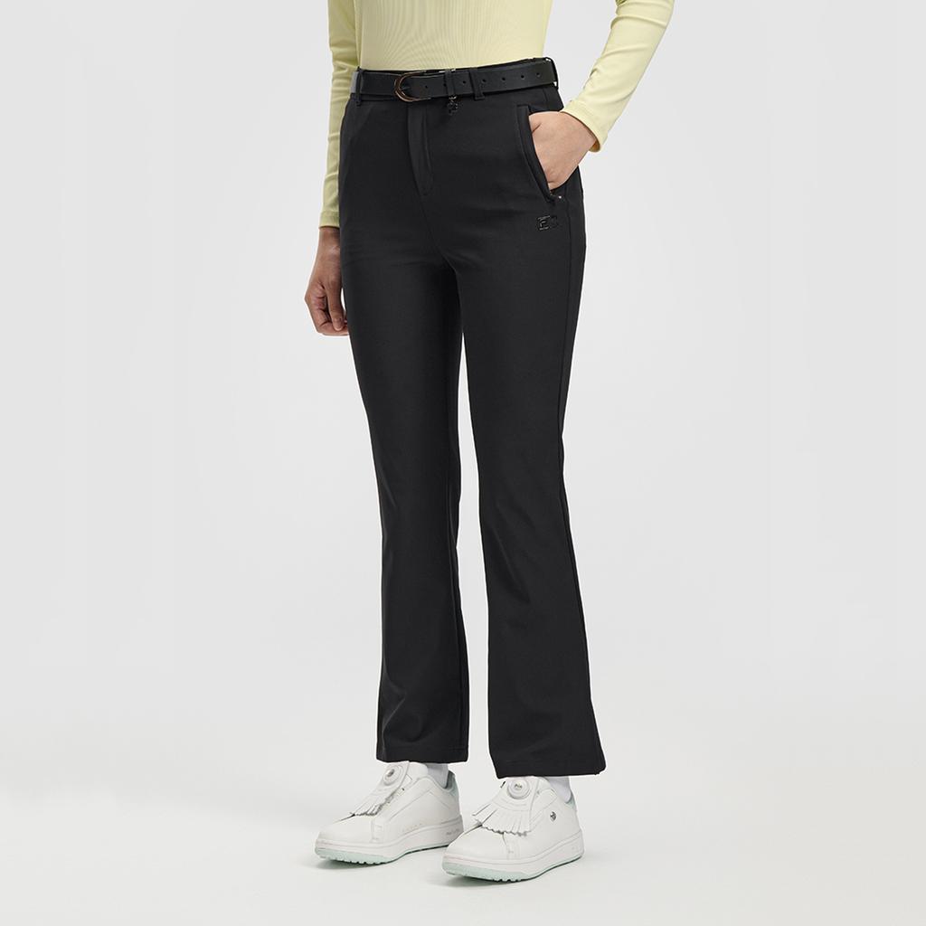 Fila Golf Series Fashionable Personalized Simple Sports Golf Versatile Comfortable Flared Woven Slim Casual Pants Women Bottoms A11W615803FBK