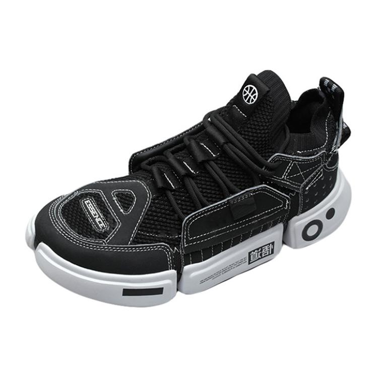 New LiNing Essence ACE Anti Slip And Wear Resistant Lightweight Low Top Vintage Basketball Shoes Women's Black White AGBN062-13