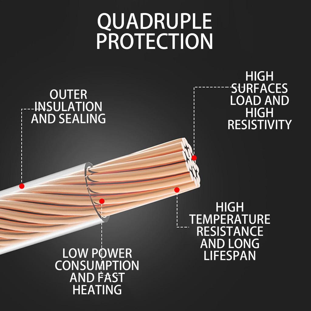 Car Heated Seat Cushion Automotive Chair Warming Device Fast Heating Pad Seat Warmer For Suv Rv Truck Vehicle Auto