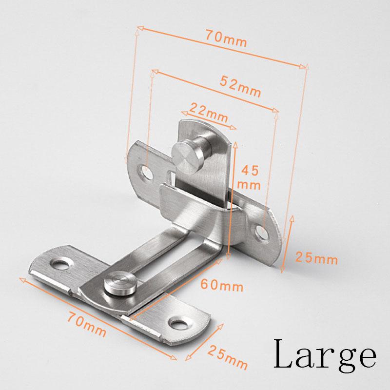 

90-градусные защелки из нержавеющей стали, дверные цепи, защитные замки, инструменты, оборудование L серебряный