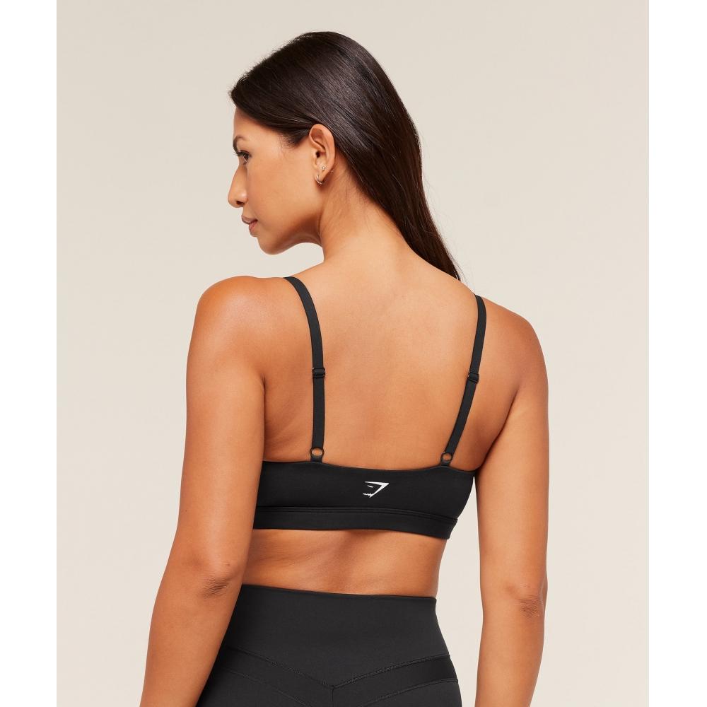 Gymshark Balkon Peekaboo Sport-BH Schwarz B4b6j Bb2j