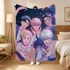 PLAVE K-pop Group Throw 240g flannel blanket, suitable for sofas, beds, offices,  exquisite gift blankets