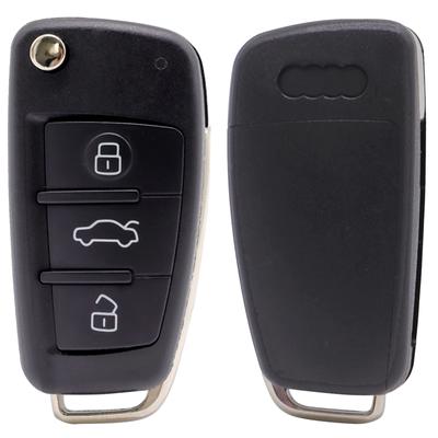 Car Flip Remote Key Cover Cover Shell 3 Button For A3 A4 A6 Q7 S6 TT Quattro TT A4 A6 A8 2006-2013 Remote Key Holder Protect