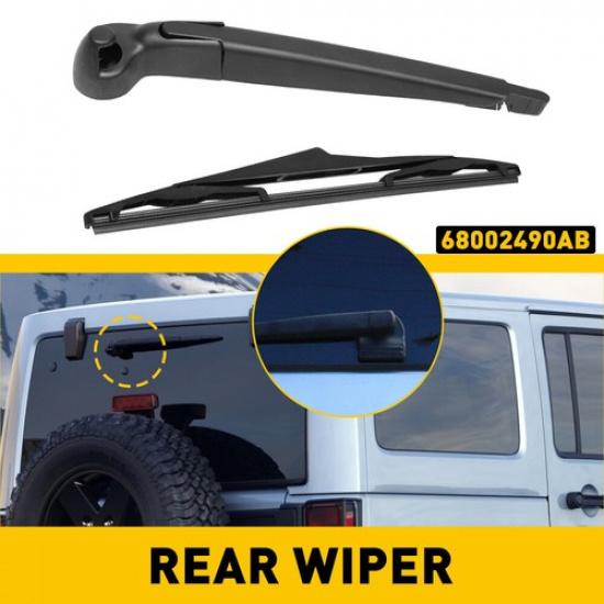Rear Window Windshield Wiper Cover Trim For Jeep Wrangler JK 2007-17 Accessories