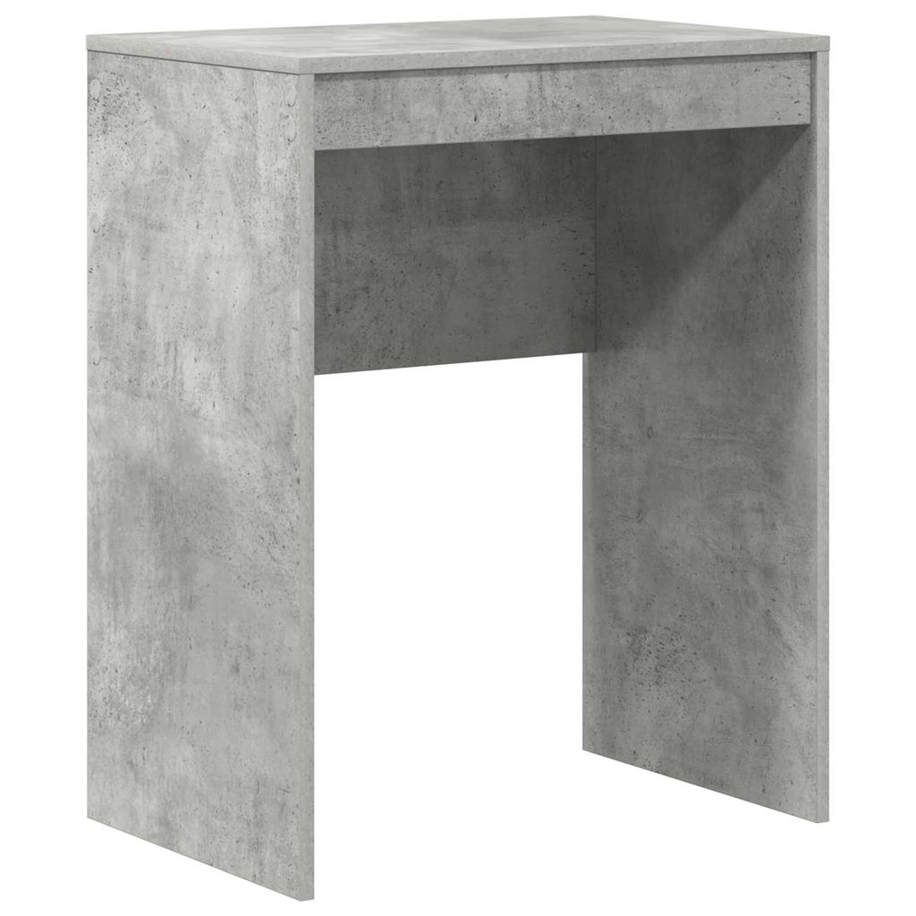 Desk with Drawers and Shelf 2 pcs Concrete Grey