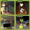 Panda Nachtlicht LED Schreibtisch Nachttisch Leselampe mit Schublade Dimmbar Wiederaufladbar Panda Tischlampe für Kinderzimmer Schlafzimmer