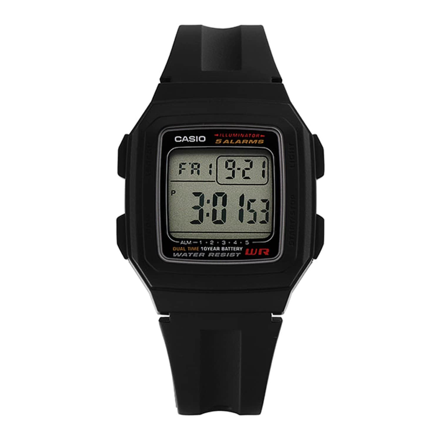 [Casio] F-201WA-1ADF (F-201WA-1A) Цифровые квадратные винтажные ретро мужские часы из смолы