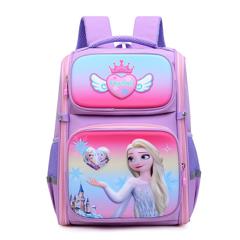 Adorable Cartoon Large Capacity School Backpack For Kids With Lightweight Spine Protection