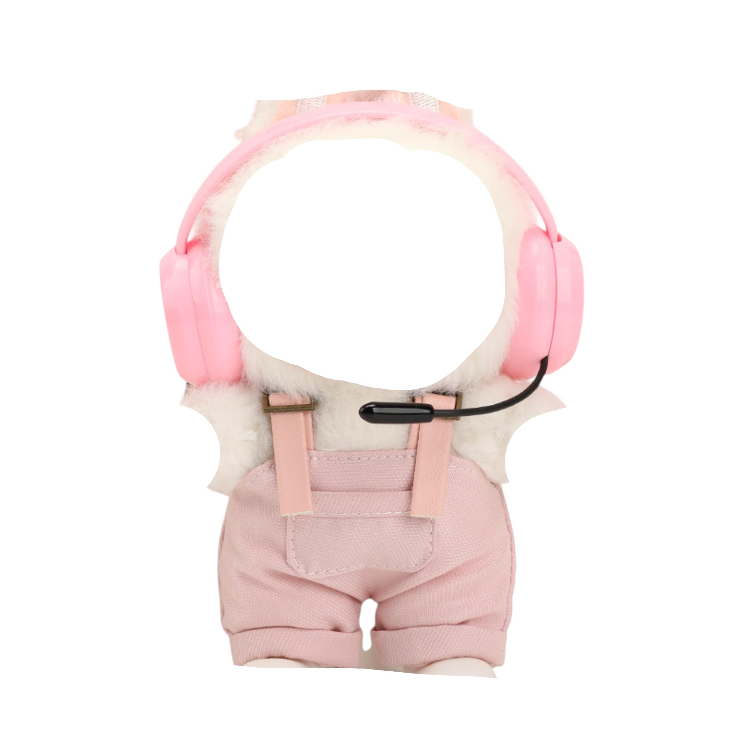 

AXLUCE Lovebu Clothes Overalls with Headphones Plush Toy (Pink)