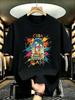 Unisexs Loose Fit Cotton Short Sleeve Tee Letter Print Casual Fashion New Arrival For Spring Summer Breathable Comfortable Urban Style