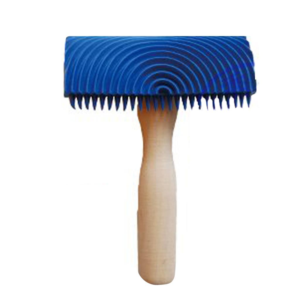 Painting Roller DIY Wood Graining Tool Rubber Wall Painting Accessories for Creating Wood Texture Effects