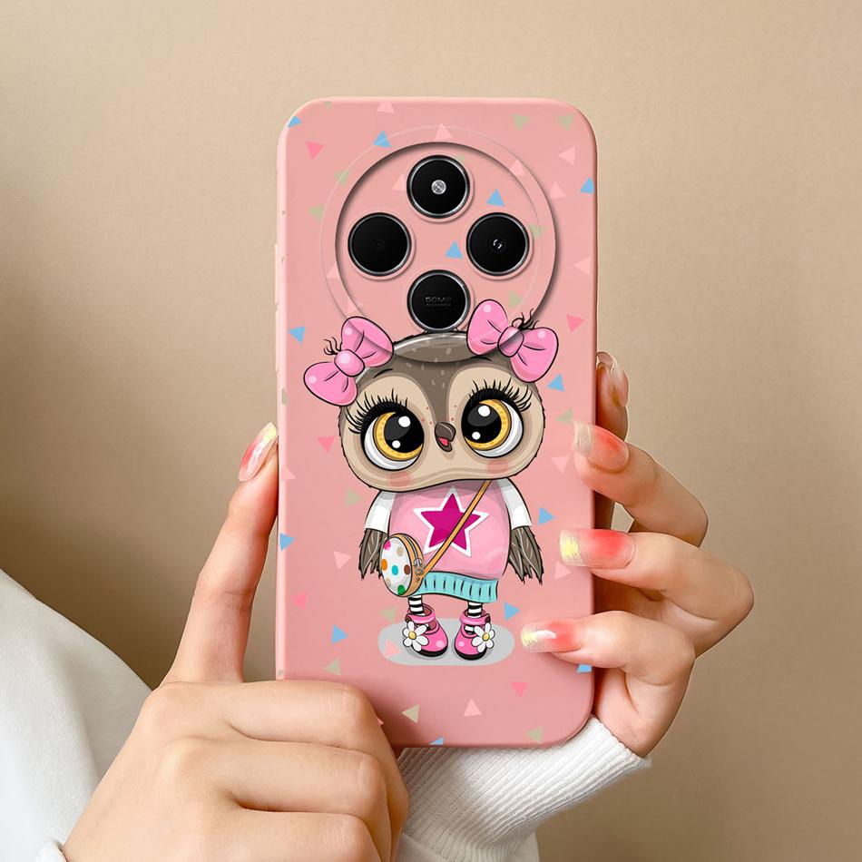 For Xiaomi POCO C75 Case Love Heart Butterfly Back Cover For POCO C 75 4G Phone Housing Soft High Quality Liquid Silicone Fundas