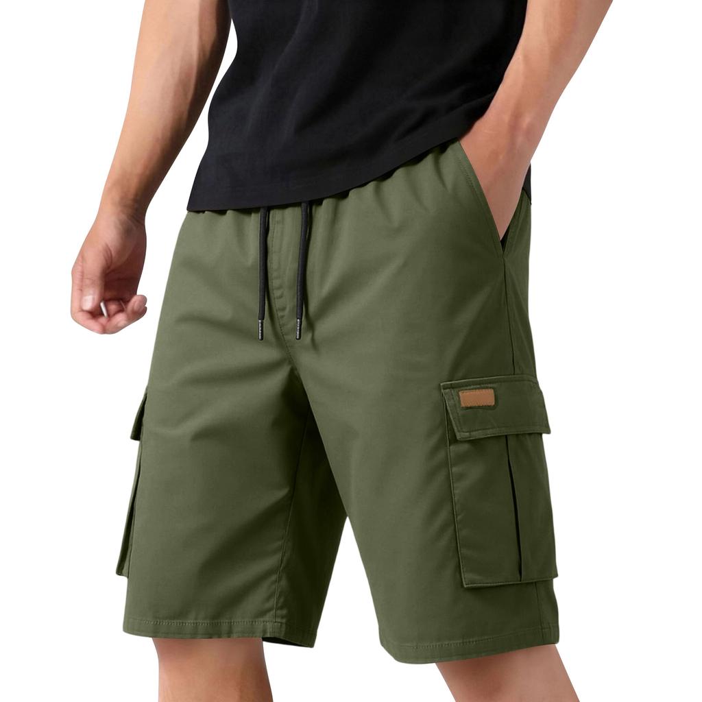 Men's Casual Cargo Shorts, Straight Leg Multi-Pocket, Athletic Shorts for Summer