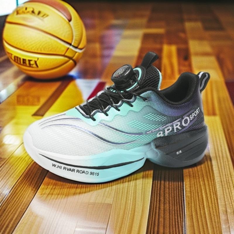 Children's summer breathable mesh hot-selling boys' basketball shoes lightweight shock-absorbing soft-soled student running shoes