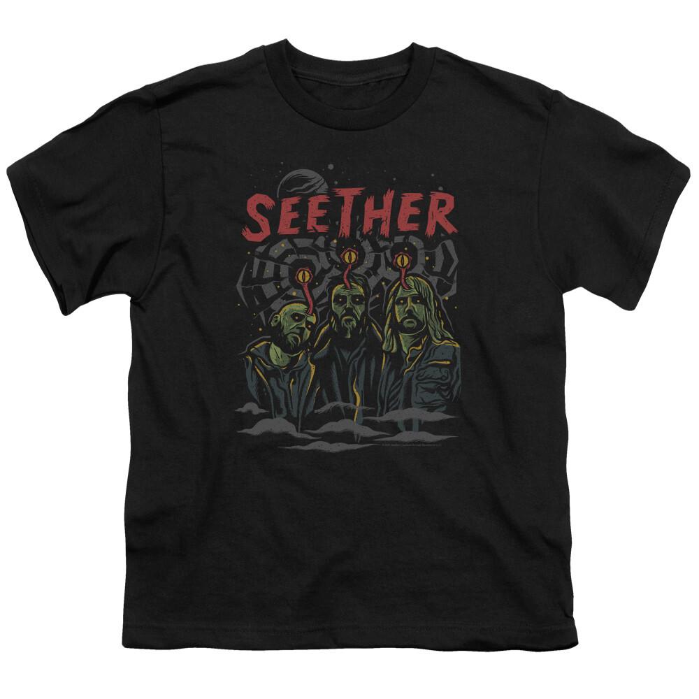 26 Seether Контроль Разума Детская Молодежная Футболка Лицензионная Музыкальная Рок-группа Футболка Черная Унисекс Футболка XXXXL
