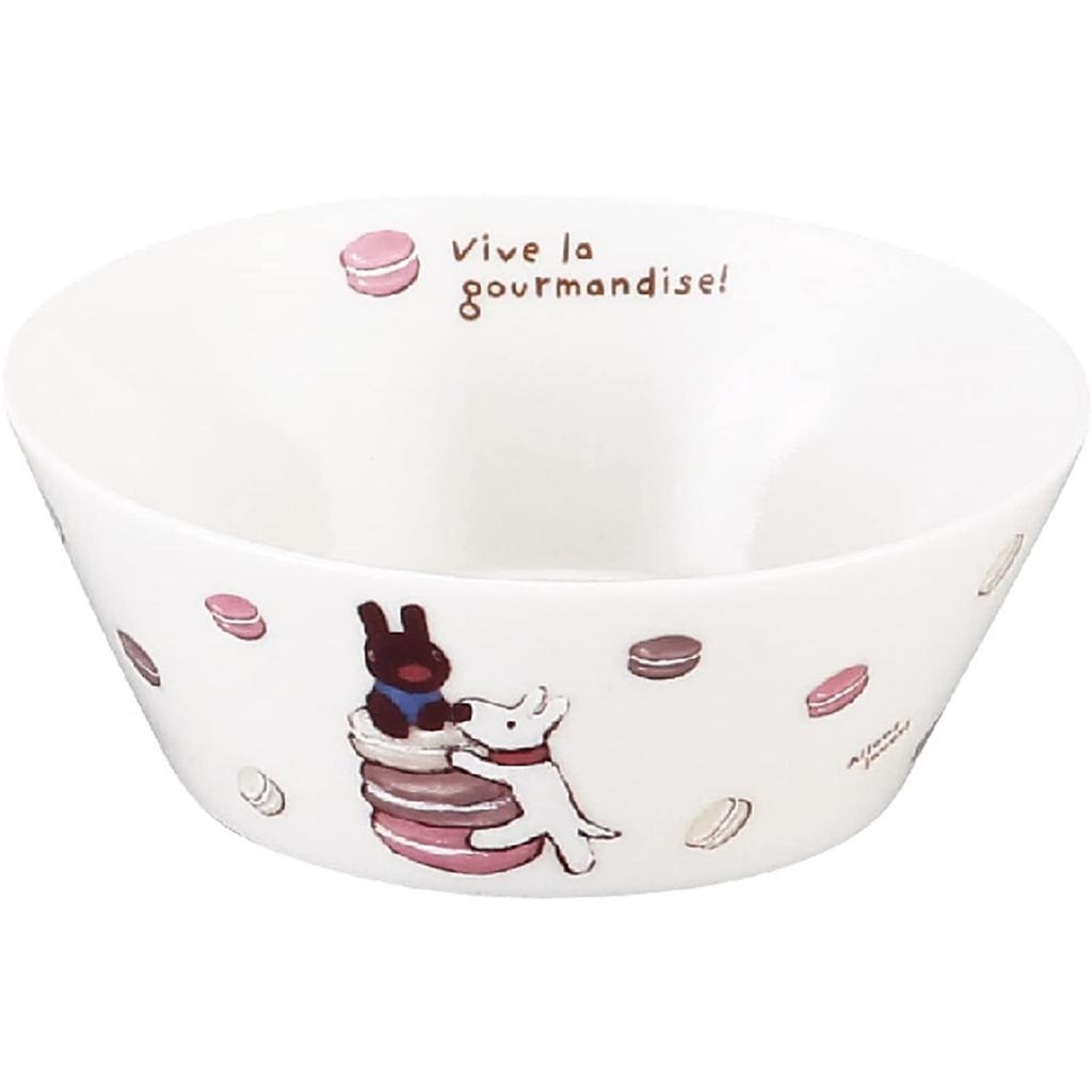 Lisa Gaspard Macaron Made in & Bowl, 13cm, Microwave-Safe, Japan, LG162-358