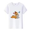 Mode Bluse Disney Cartoon Bambi Mädchen T-Shirts Sommer Crop Tops Ästhetisch Y2K Harajuku Kurzarm Kleidung Für Frauen T-Shirts