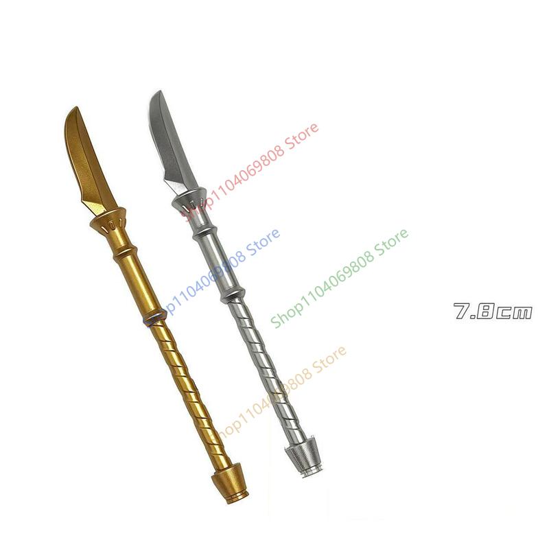 MOC Figurine Accessoires Briques de Construction Épée Fléchette Serpent Doré Bâton Armure Cape Cheveux Films Poupées Briques Compatibles Jouets N12