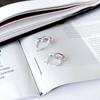 Silver Earrings with Natural Ruby 4.846ct, Cubic Zirconia (2165231)