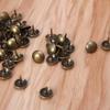 100 Pcs Furniture Upholstery Nail Antique Bronze Decorative Tacks Round for Head Pushpin for Sofa Home DIY Decor Hardwar