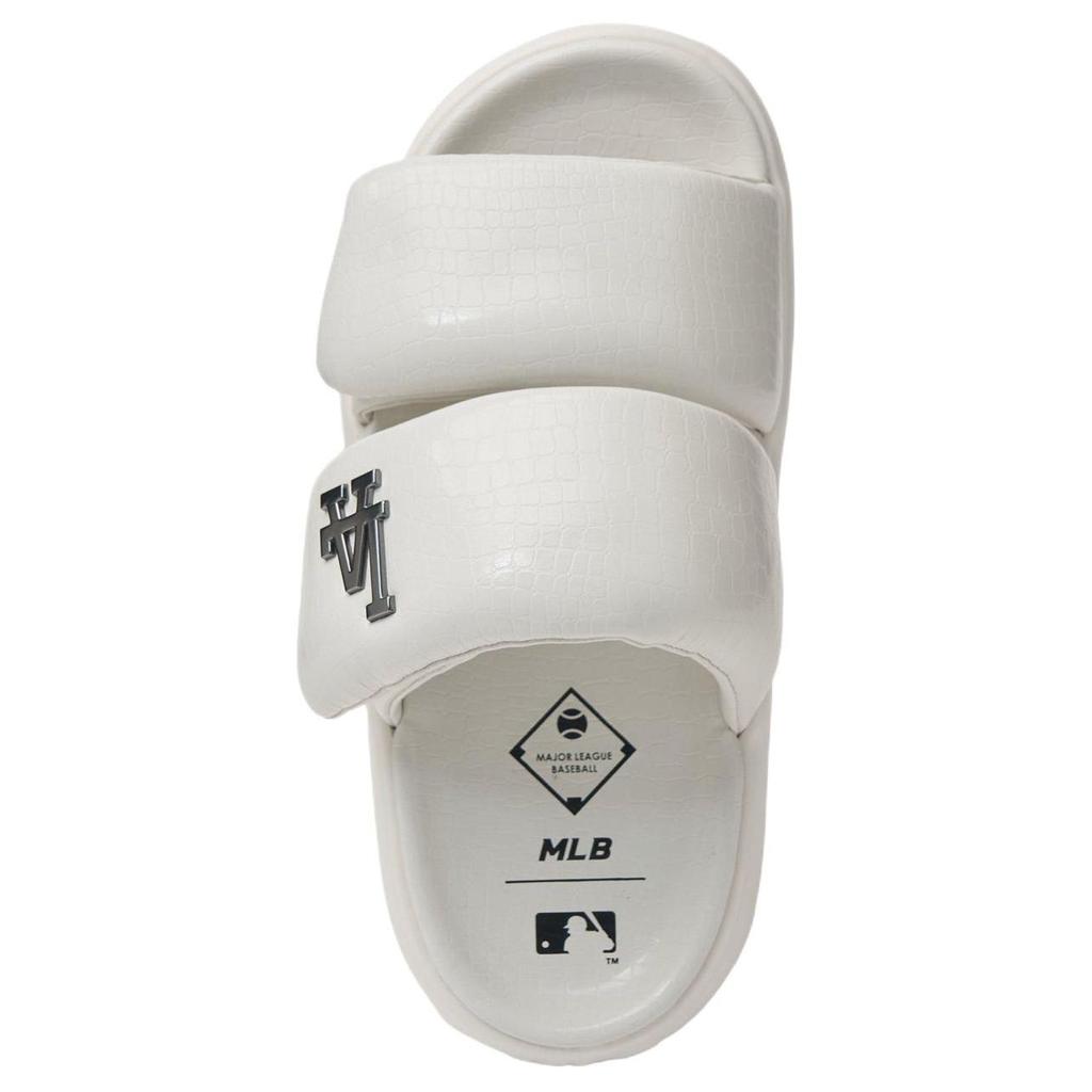 New MLB LA DODGERS Slip Resistant Abrasion Resistant Slide Slippers Unisex White 3ALPBLX43-07IVS