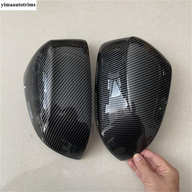 Car Rearview Mirror Case Cap Protection Decoration Cover Trim For BMW X5 G05  -  ABS Chrome / Carbon Fiber Accessories