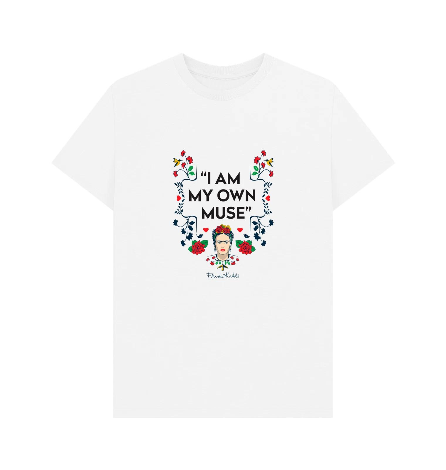 PREMIUM OFFICIAL Frida Kahlo Frida Kahlo Muse White T-Shirt 2XL