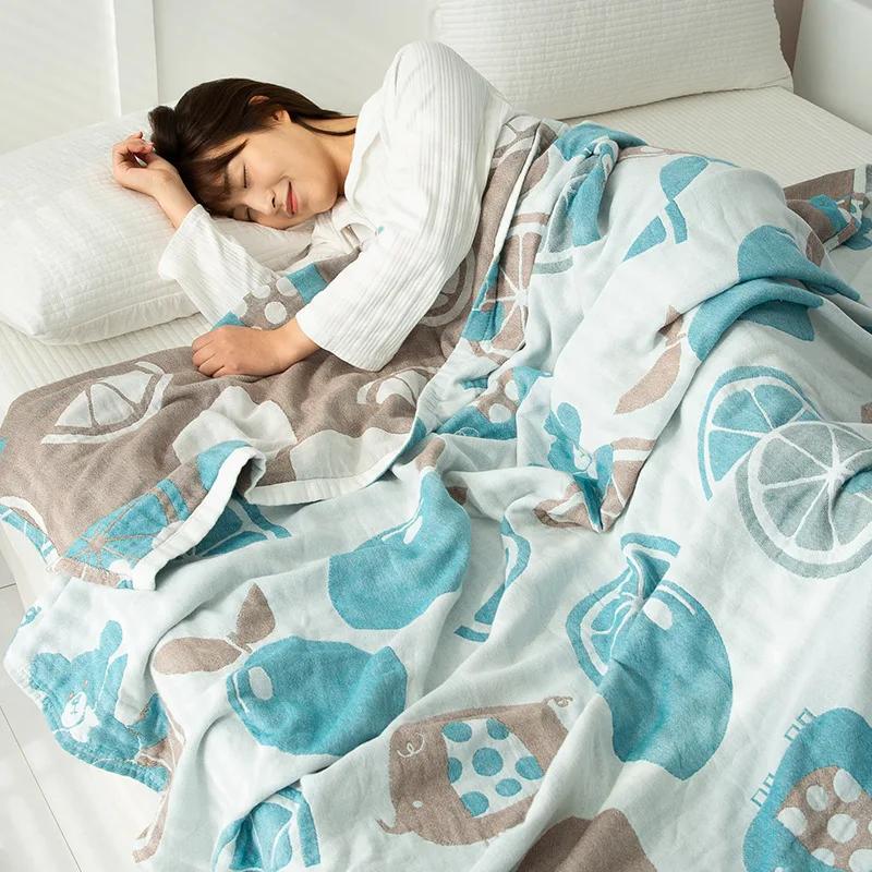 New Boho Throw Blanket Cotton Gauze Cool Quilt Casual Blanket For Beds Cozy Bedspread Soft Sheet Room Home Decor Sofa Cover