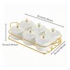 Countertop Snack Organizer Compartmentalized Candy with Lid Lidded Tray for